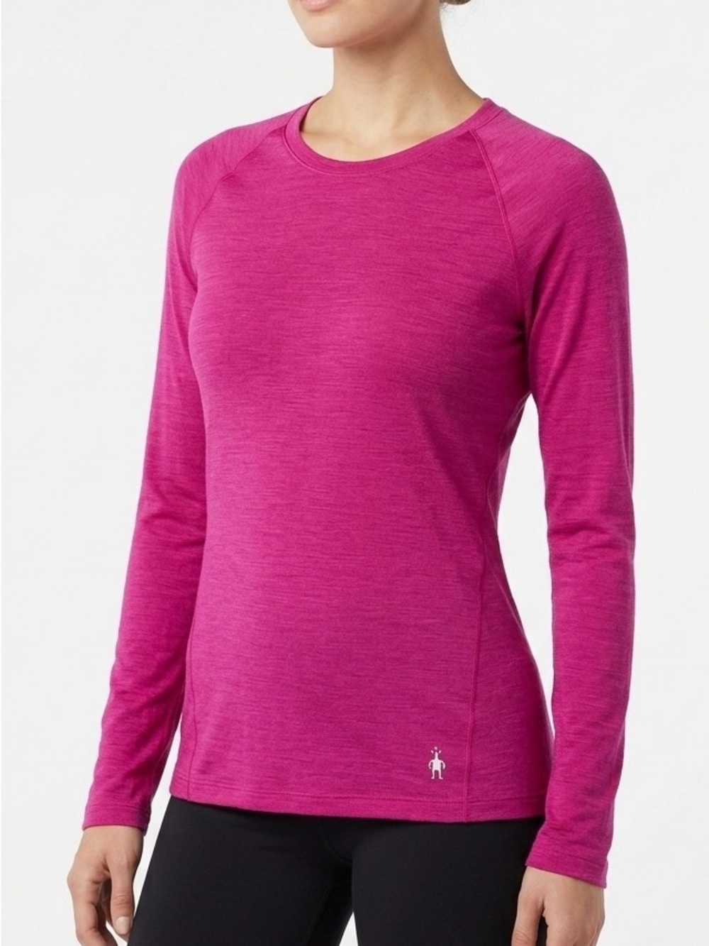 Smartwool Merino 150 Base Layer Crew S Festive Fuchsia Pink Elevated Basics